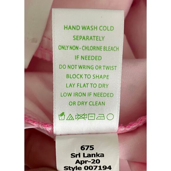 Lilly Pulitzer Faye Skort in Prosecco Pink Neon Geo Eyelet Size 00 Beachy Resort - Picture 9 of 11